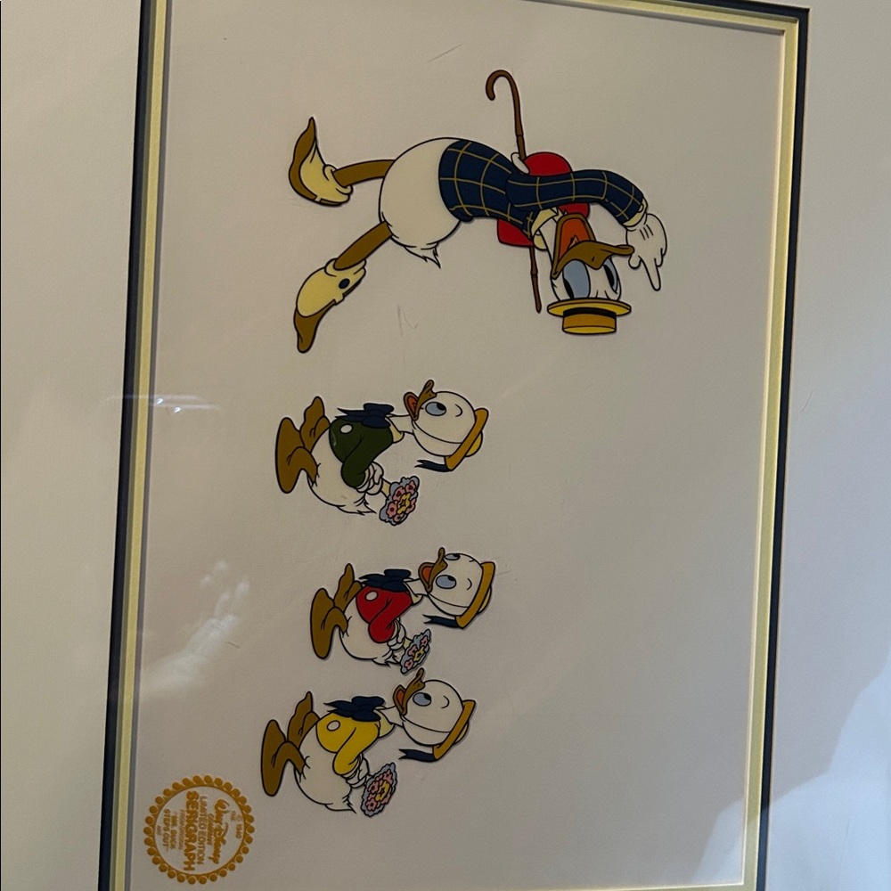 Disney Donald Duck and Nephews in Blue, Red, and Green